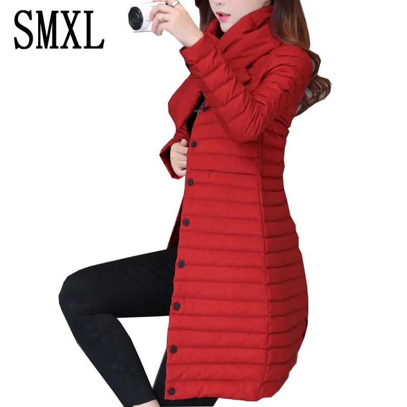 smxl Coat Ultra keep warm white Duck Down font b Jacket b font x Long Female