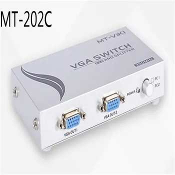 

2019 High Quality Original MT-202C 2x2 VGA Switcher, two hosts share two monitors video sharing 350MHz 1920 x 1440 Free Shipping