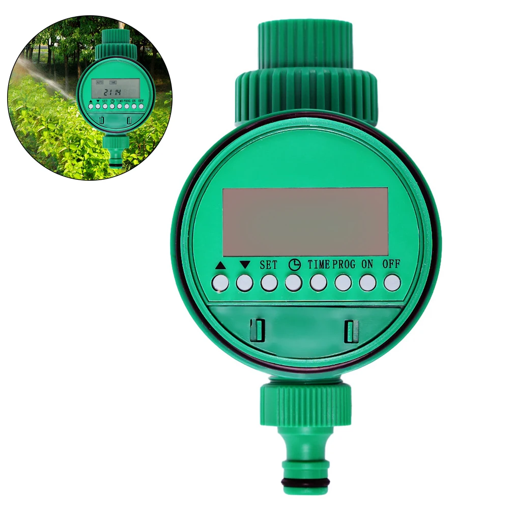 Automatic Electronic LCD Display Home Ball Valve Water Timer Garden Irrigation