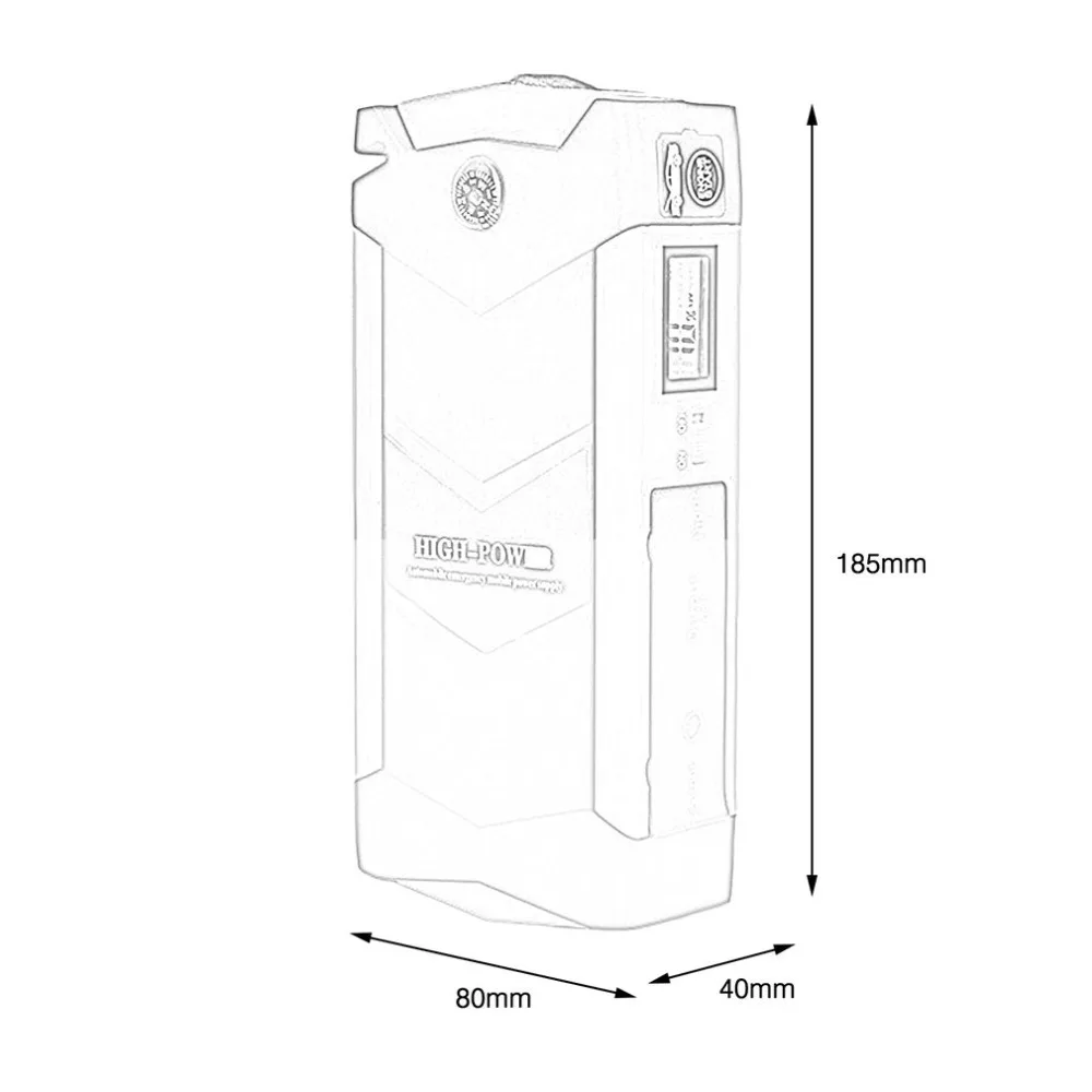 Super Power Car Jump Starter Power Bank 600A Portable Car Battery Booster Charger 12V Starting Device Petrol Car Starter Super Power Car Jump Starter Power Bank 600A Portable Car Battery Booster Charger 12V Starting Device Petrol Car Starter