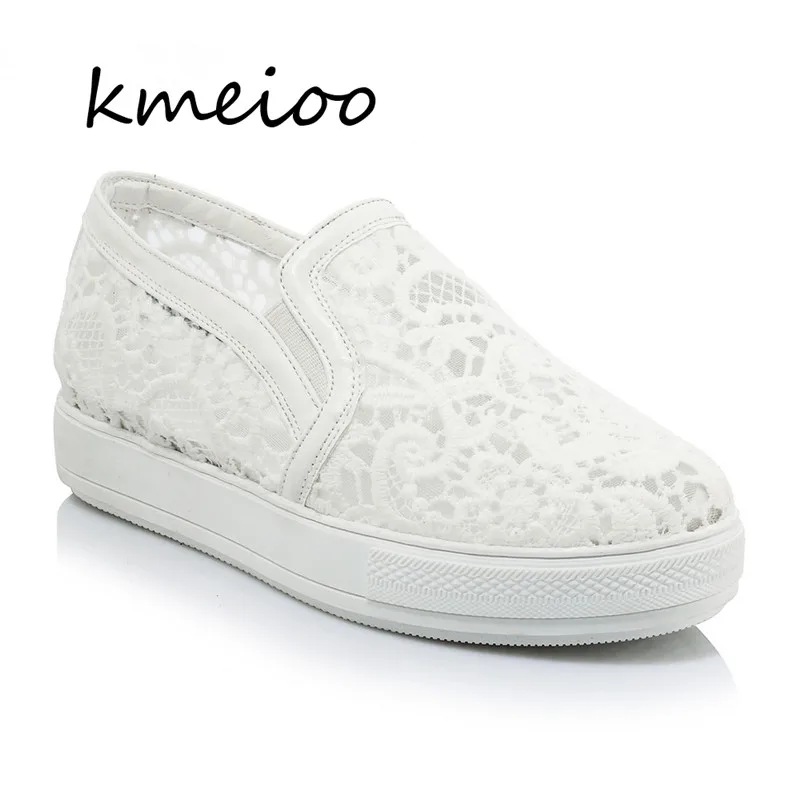 

Women Flats Platform Loafers Ladies Elegant Breathable Mesh Moccasins Shoes Woman Autumn Slip On Casual Women's Shoes