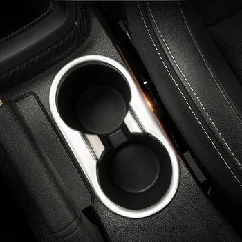 

For MG ZS 2018 Carbon Fiber and Silver Interior Water Cup Holder Trim Cover Decoration Stikers 1Pcs Car Accessories AITWATT