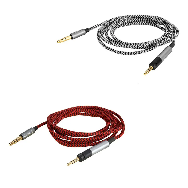 Сменный нейлоновый аудиокабель для студийных наушников KRK KNS8400 KNS6400|cable for