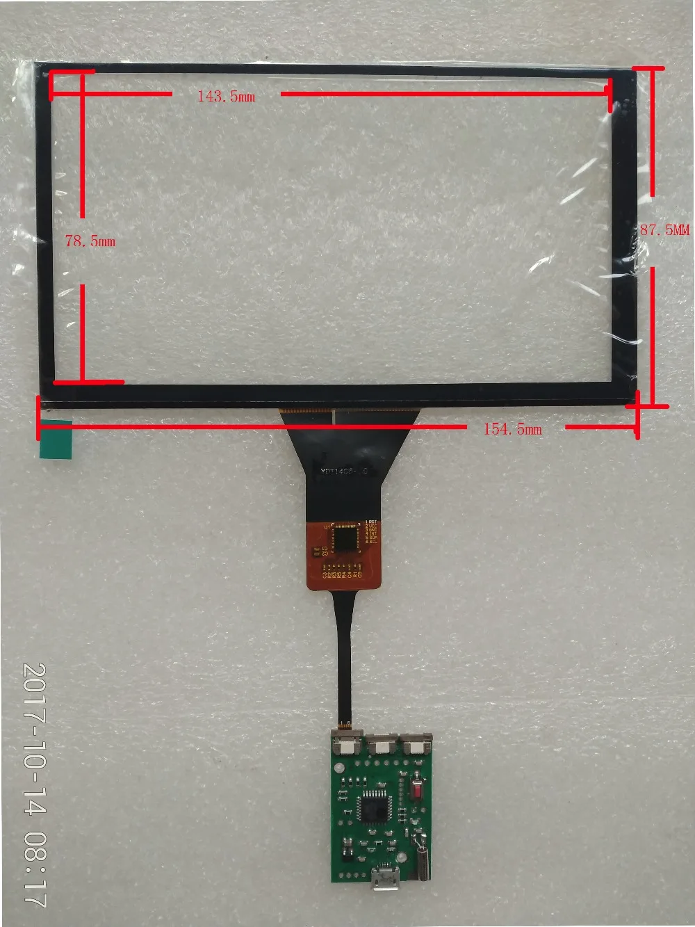 6 5 дюймов USB интерфейс емкостный сенсорный для Carpc cartuter DIY поддержка Winxp Win7 Win8 Win10