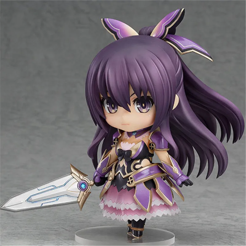 

Free Shipping Anime Figure Cute 4" Nendoroid Date A Live Yatogami Tohka PVC Action Figure Model Collection Doll Kids Toys #354