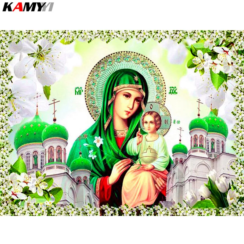 

Diamond Embroidery Handmade Diamond Painting Religion Mosaic Cross Stitch Kits Home Decoration Pattern DIY XY1