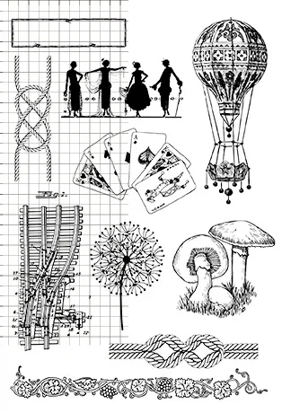 

Transparent Clear Stamps for DIY Scrapbooking/Card Making/Kids Christmas Fun Decoration Supplies