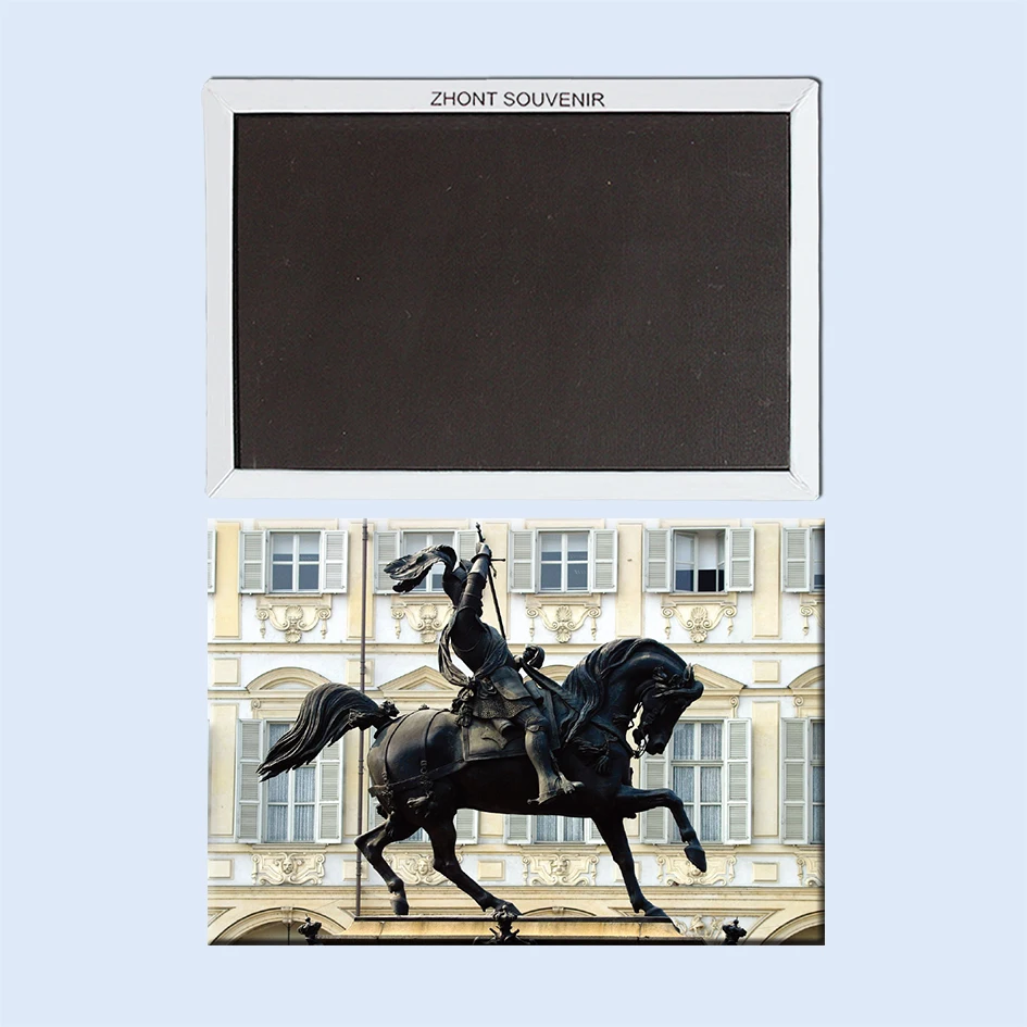 

Torino/Turin,Knight sculpture Refrigerator Magnets Travel souvenirs 21913