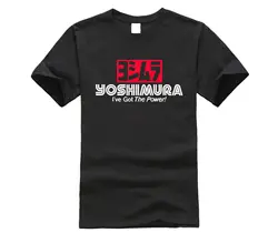 Новая Yoshimura Япония тюнинг Гонки Мужская черная футболка 100% хлопок футболка