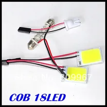 100 шт./лот водить автомобиль Панель 18LED удар водить автомобиль Панель свет интерьер комнаты LED Купол readling лампы с 2 Адаптеры для сим-карт