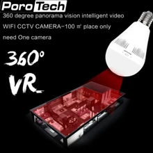 Ec18d-i6 Новые 360 градусов рыбий глаз панорамный видеонаблюдения Камера 1.3mp IP Беспроводной WI-FI Камера Крытый лампа VR Камера