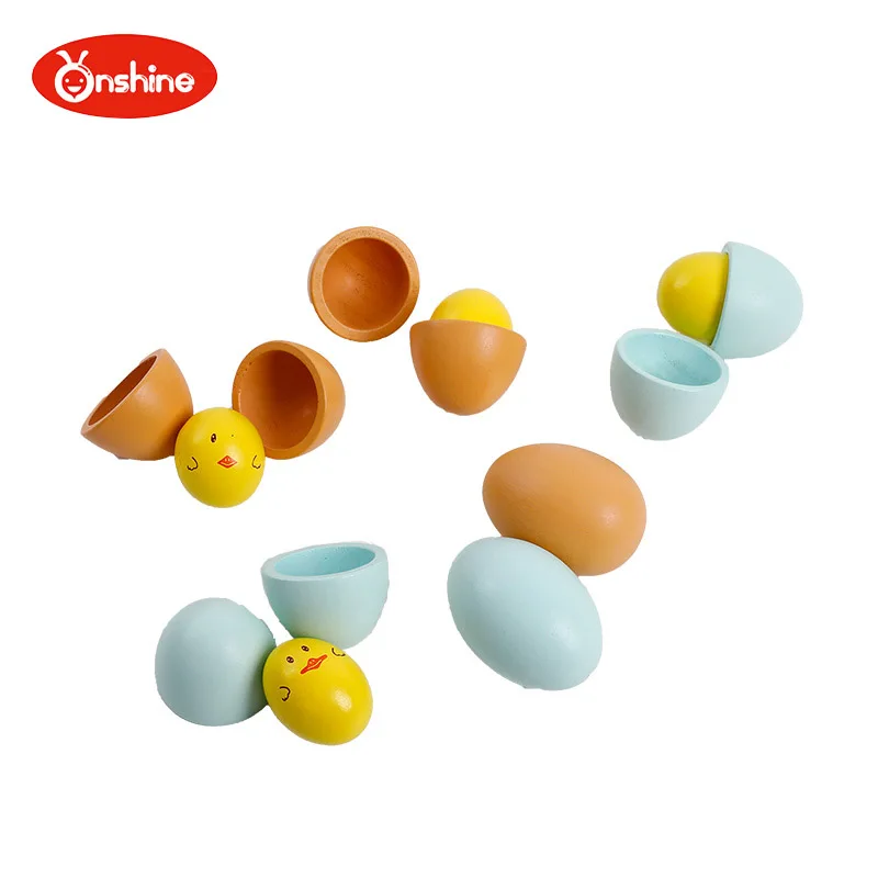 Children's Simulation Toys Wooden Simulation Eggs Egg Set Easter DIY Eggs 6 Pack toy's play food Pretend Play the gift for baby Children's Simulation Toys Wooden Simulation Eggs Egg Set Easter DIY Eggs 6 Pack toy's play food Pretend Play the gift for baby