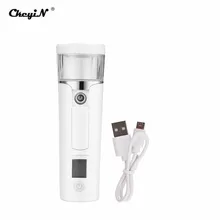 CkeyiN 40 мл мини нано-опрыскиватель для лица ЖК-дисплей уход за кожей Тестер монитор увлажнитель для лица USB перезаряжаемое охлаждающее устройство