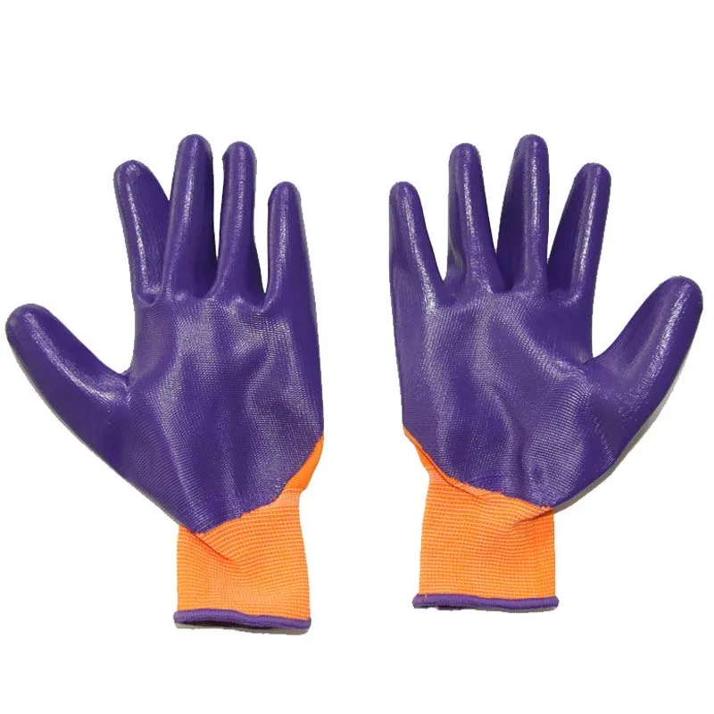 

Labor insurance gloves dipped in thin protective gloves wear-resistant anti-slip acid and alkali gloves