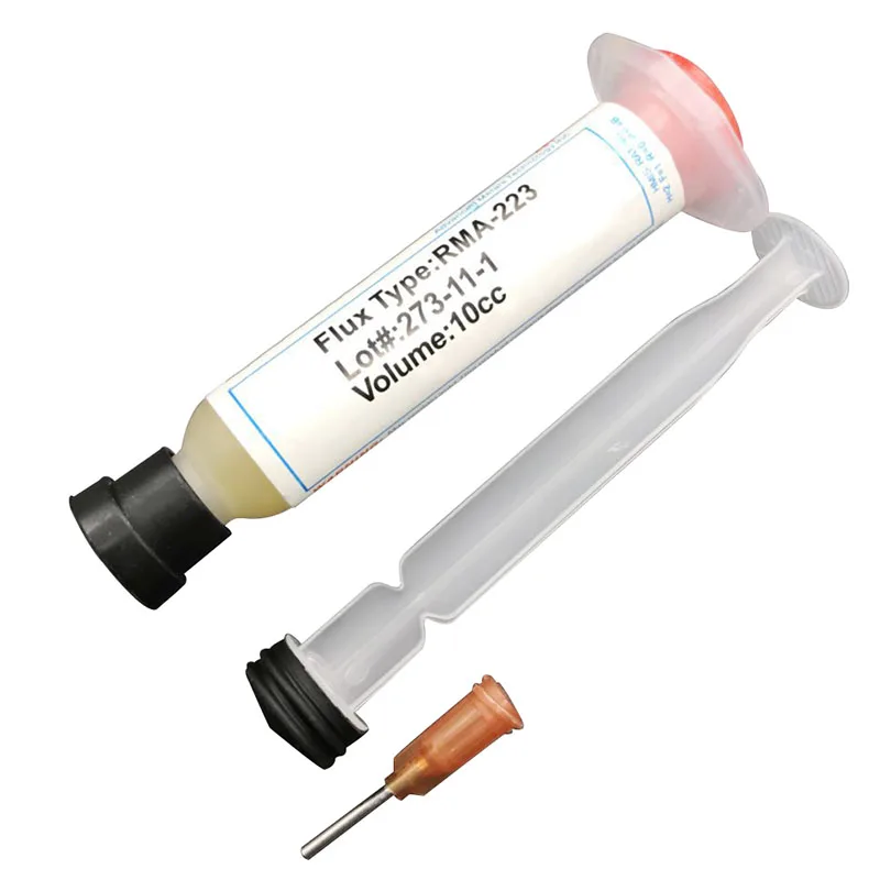 1 комплект шприц в форме иглы 10cc -223 PCB PGA BGA SMD с гибким наконечником флюс паяльной