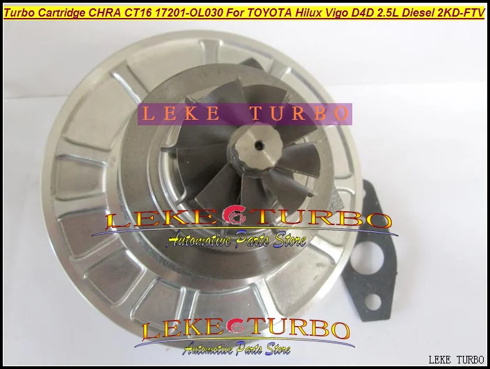 Wholesale Turbo Cartridge CHRA CT16 17201-OL030 Turbo Turbocharger For Toyota Hilux Vigo D4D 2.5L Diesel Engine 2KD 2KD-FTV (5)