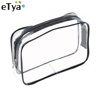 

Etya Environmental Protection Pvc Transparent Cosmetic Bag Women Travel Waterproof Wash Toiletry Bags Makeup Organizer Case
