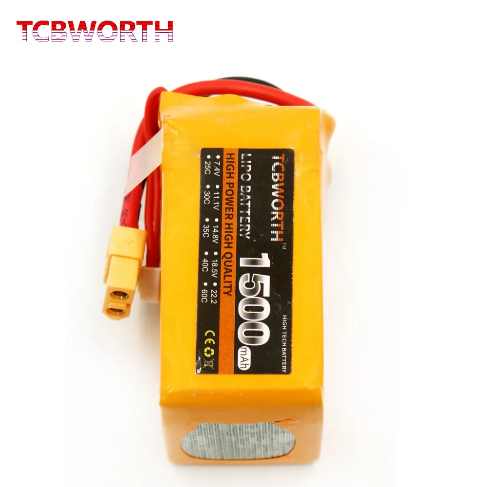 RC Airplane LiPo battery 6S 22.2V 1500mAh 35C RC High Rate LiPo battery For RC Helicopter Airplane Car Boat Quadrotor RC LiPo 6S