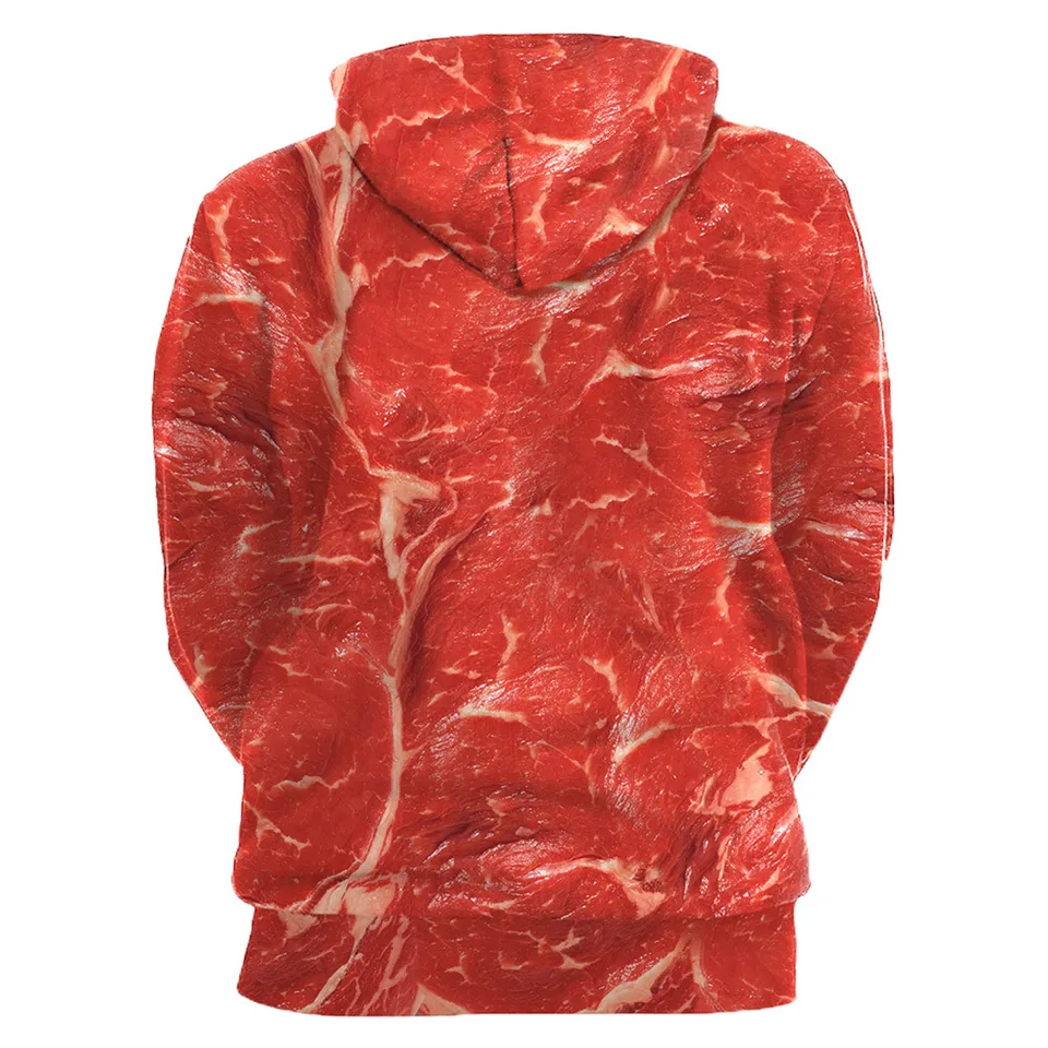 raw steak hoodie