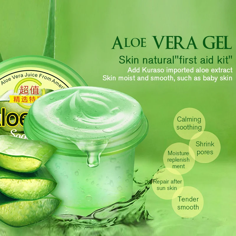 Day Creams & Moisturizers Pure Nature Soothing Aloe Vera Gel Wrinkle Removal  Anti Acne Anti-sensitive Sunscreen Cream LAIKOU