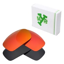 2 пары Mryok поляризованные Сменные линзы для солнцезащитных очков Oakley X Squared X-Metal Stealth Black& Fire Red
