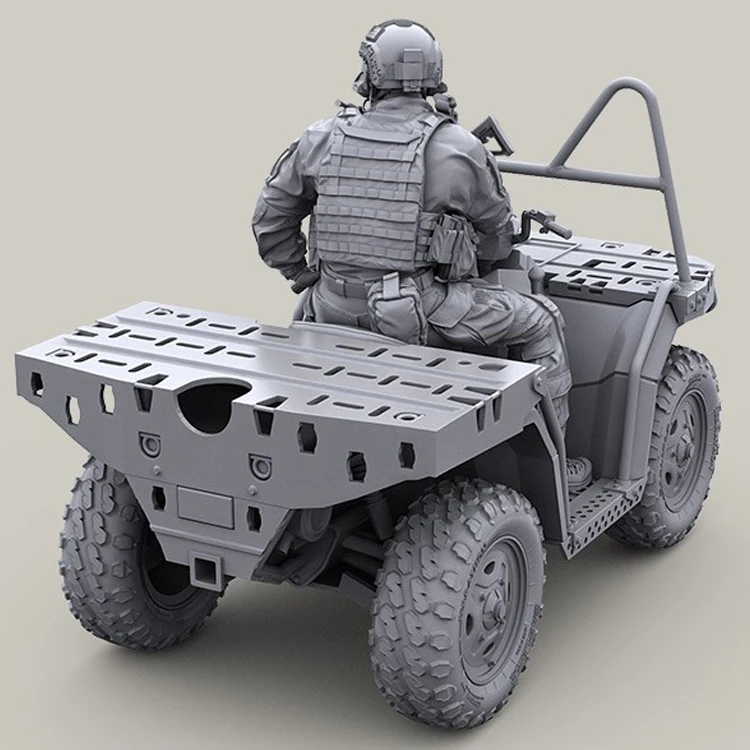 1/35 Американский спецназ современный ATV rider с Mk18, не включают в себя автомобиля, смола модели солдат GK в разобранном виде и Неокрашенный комплект