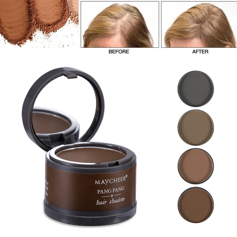 Волшебная пушистая тонкая пудра для волос Pang Hair Line Shadow Makeup, консилер для волос, покрытие для корней волос, мгновенное покрытие серого цвета, 4 г