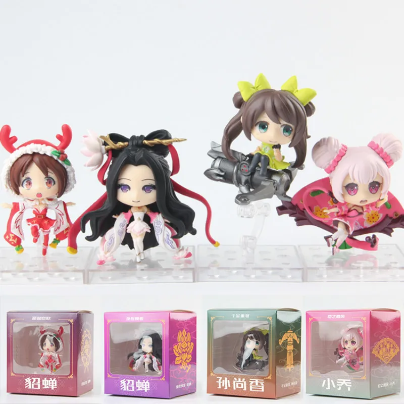 

Arena Of Valor: 5v5 Arena Game Q Version Heroic Character Model Mini Action Figure Game Peripherals Lovely China Classical Girls