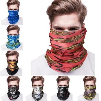 

Outdoor Cycling Face Mask Printed Multi Functional Quick Dry Windproof Sunshade UV Protection Head Scarf Outdoor Climbing Cycle