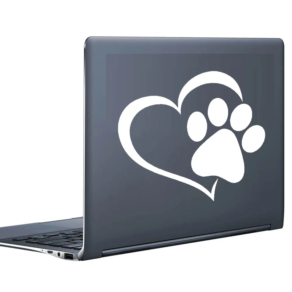 

DCTOP Paw Heart Print Vinyl Art Wall Stickers Home Decor Decals Waterproof Self Adhesive Computer Sticker Decoration