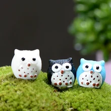 5 шт. маленькая 5-цветная Сова Мшистый микро ландшафтное украшение милая сова сказочные миниатюры Мини Diy Кукольный дом микро пейзаж