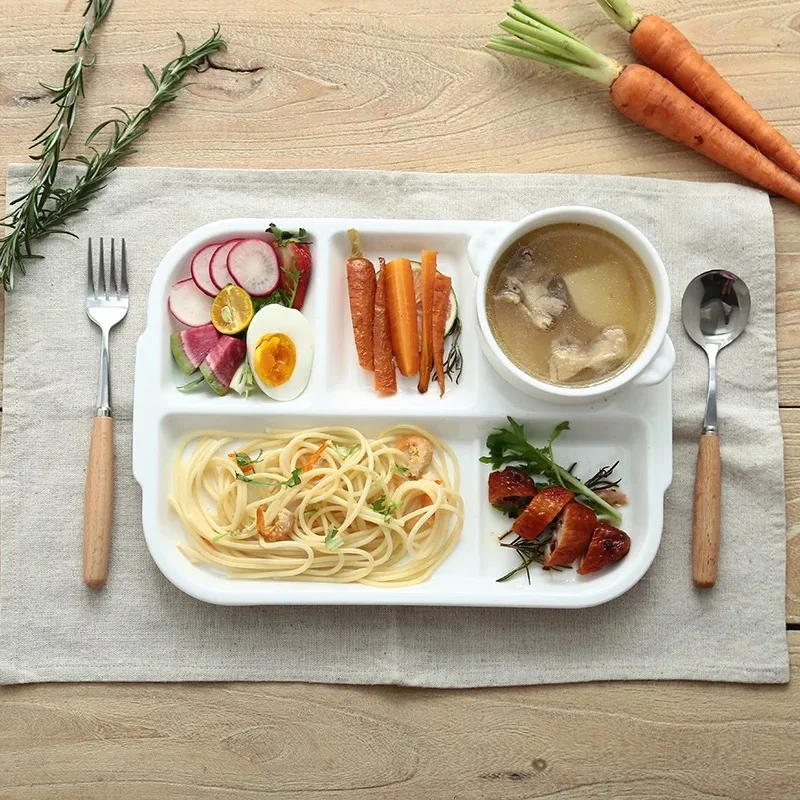 New Ceramic Children's Tableware Infant Cute Feeding Plate Fruit Dishes Kids Pink White Divided Placemat Toddler Plate Bowl Chil New Ceramic Children's Tableware Infant Cute Feeding Plate Fruit Dishes Kids Pink White Divided Placemat Toddler Plate Bowl Chil
