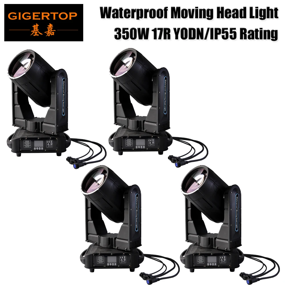 

Discount Price 4 Pack 500W High Power Waterproof IP55 Stage Moving Head Light Outdoor Using MSD 17R 350W YODN Bulb Sound/Auto