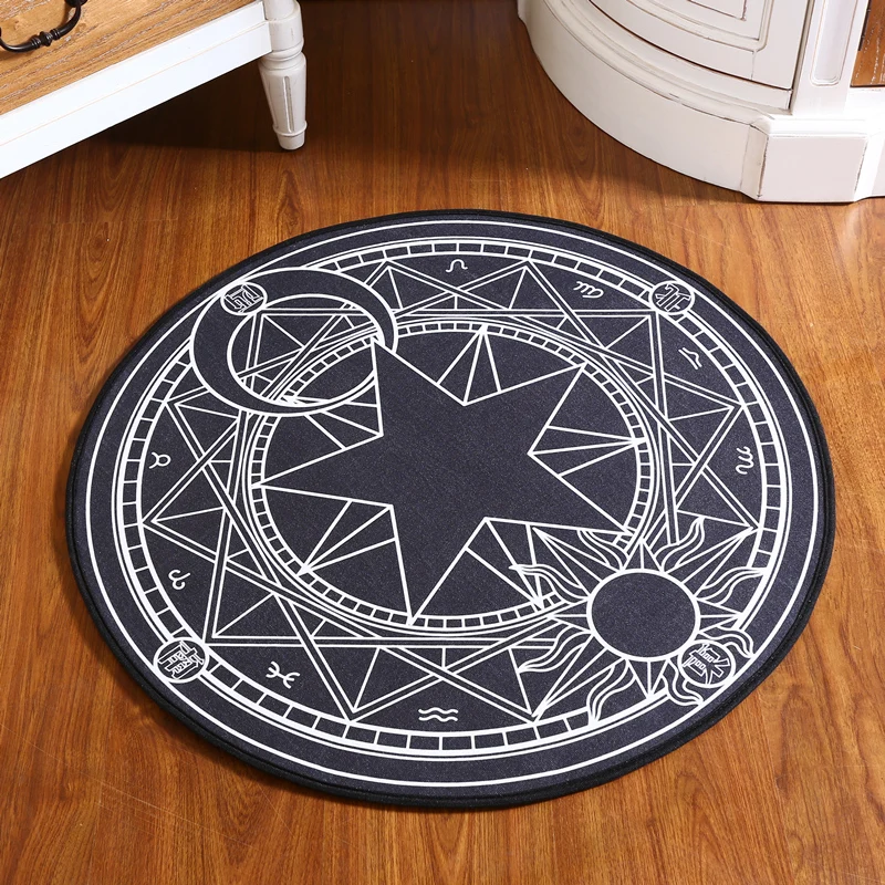 Infant Shining Kids Bedroom Carpet Cartoon Sakura Magic Children Round Play Carpet Computer Chair Hanging Basket Puzzle Mats Infant Shining Kids Bedroom Carpet Cartoon Sakura Magic Children Round Play Carpet Computer Chair Hanging Basket Puzzle Mats