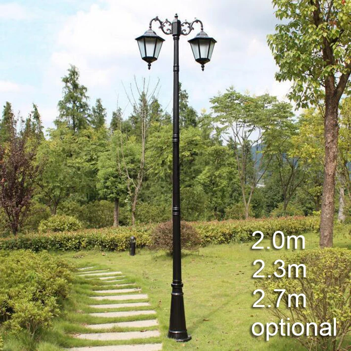 Europese Amerikaanse stijl landschap verlichting tuin outdoor post licht met staaf vintage road lamp straat licht