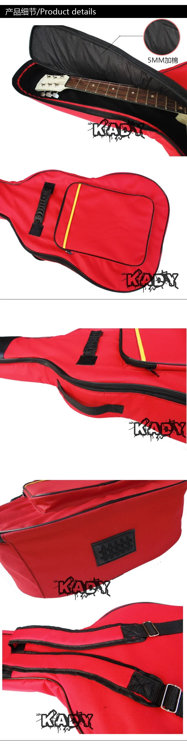 5 цветов FD хорошее качество 39 40 41 дюймов акустическая гитара gig сумка рюкзак плеча мягкий защиты водонепроницаемый бесплатно shippin