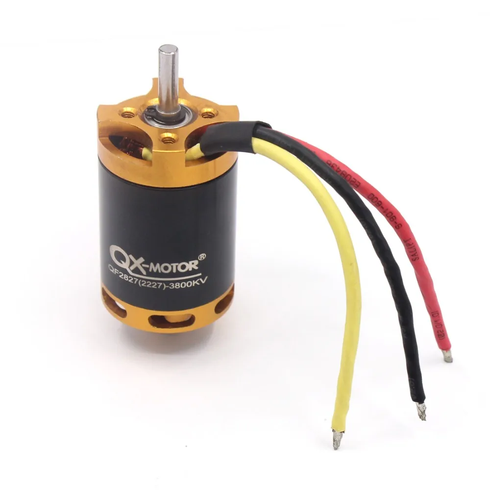 Бесщеточный двигатель QF2827 3800KV 80A для вентилятора 70 мм 6 весл блок EDF