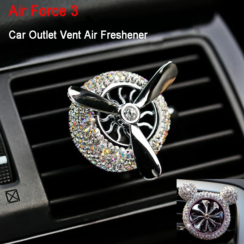 Diamond-Car-Air-Freshener-Solid-Fragrance-Smell-Outlet-Vent -Clip-Crystal-Air-Force-2-Propeller-Car-Perfumes-15