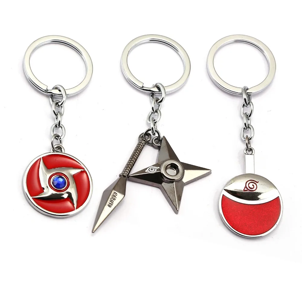 

2019 New Popular NARUTO Keychain Anime Key Chain Akatsuki hat Key Ring Holder scrolls Pendant Chaveiro Jewelry Souvenir