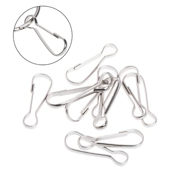 

10 Pcs Parrots Birds Toys Accessories Hooks Stainless Steel Supplies Pets Cage