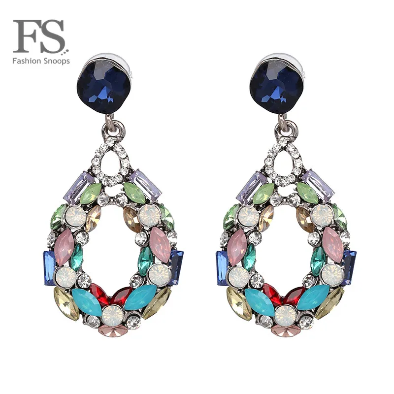 

FASHIONSNOOPS Romantic New Trendy Drop Dangle Earrings for Women Cute Wedding Jewelry Hot Charm Fashion Statement Drop Earrings