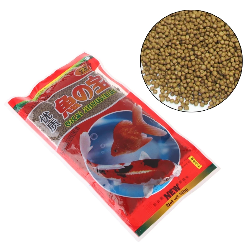 

47g For Goldfish Tropical Carp Fish Forage Grains Protein Aquarium Food Feeding