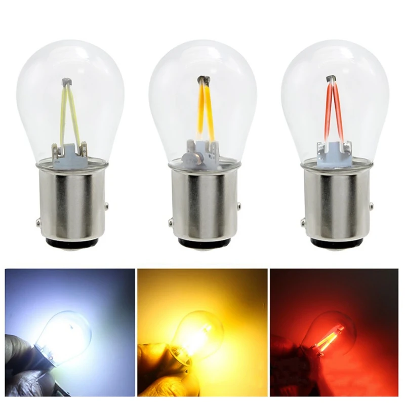 

1Pc BA15D 1157 COB LED Bulb Car Rear Light Brake Light Signal Light Turn Signal Lamp