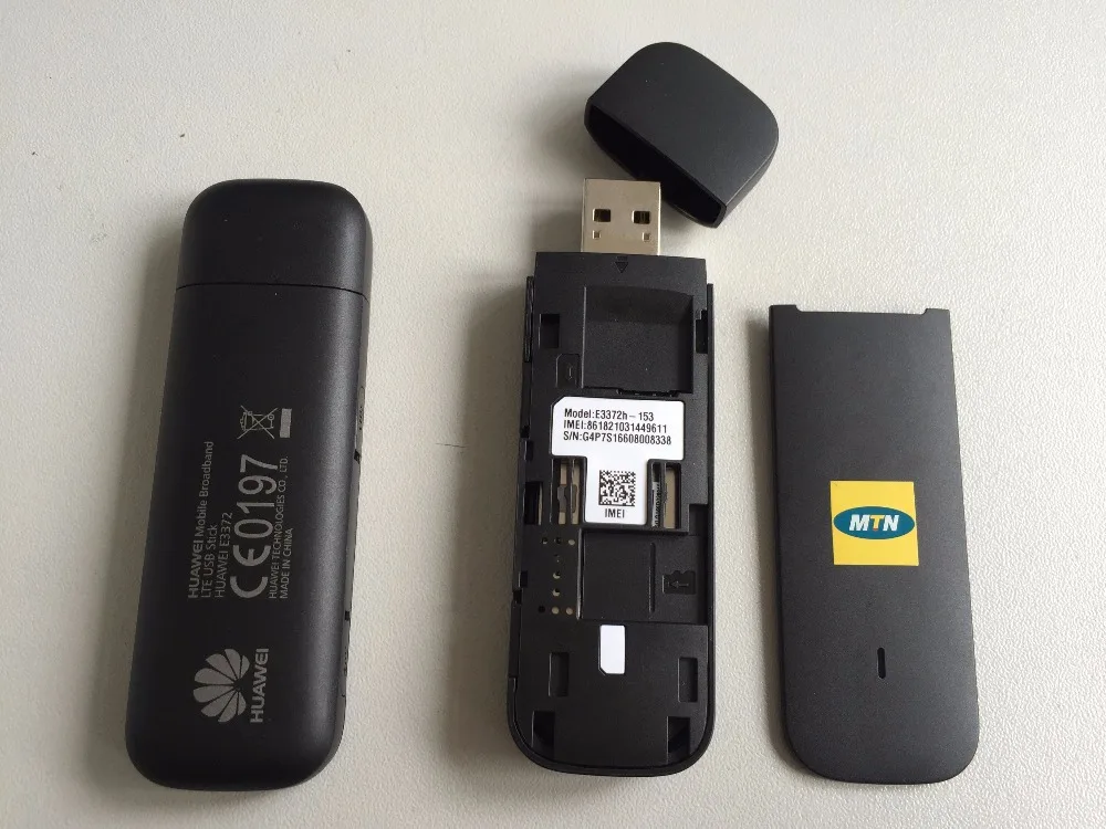 Разблокировка HUAWEI E3372 E3372h 153 150 Мбит/с 4G LTE USB модем двойной антенны Порты и разъёмы