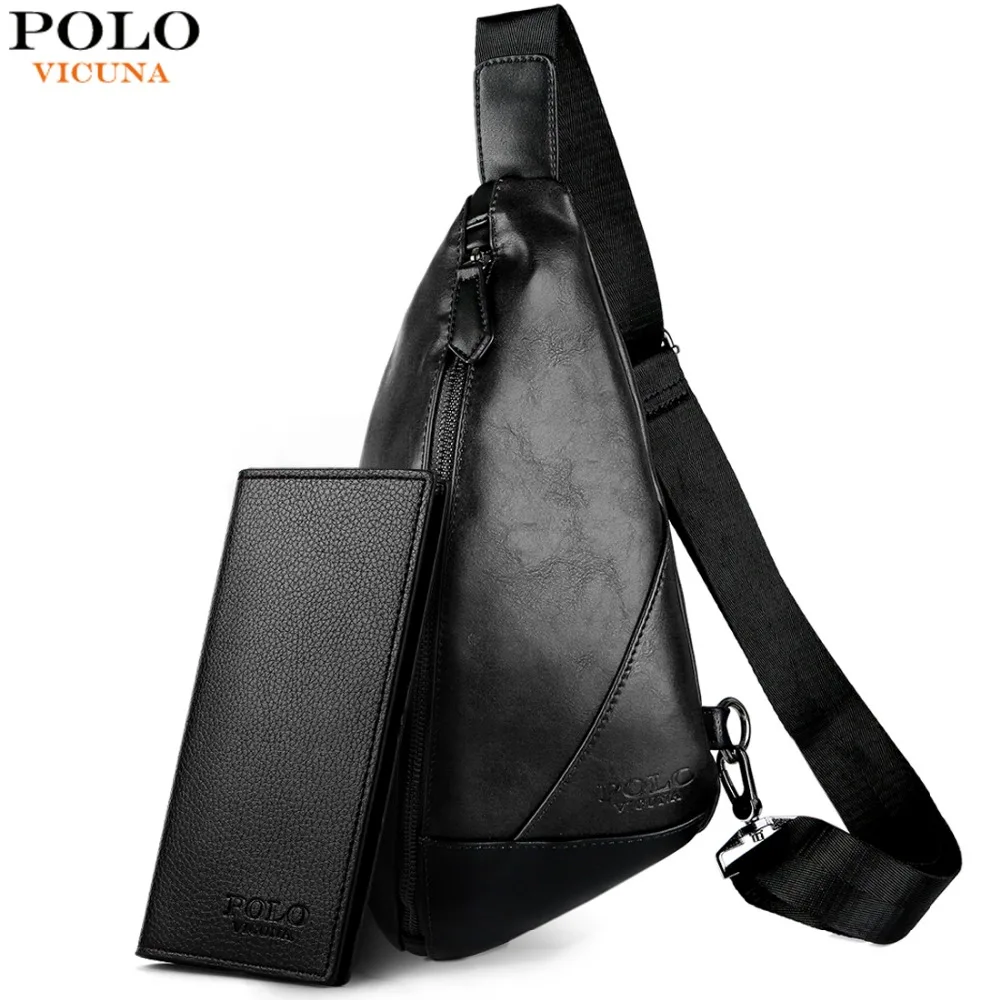 فيكونيا بولو العلامة التجارية مجسمة الرجال Crossbody حقيبة جلدية عارضة الرجل حقيبة رافعة السفر عالية الجودة الأزياء حقيبة صدر للرجال للذكور