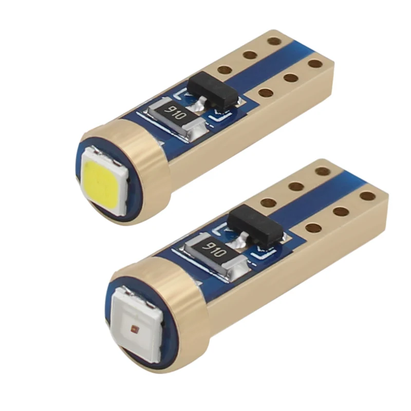 СВЕТОДИОДНЫЙ Автомобильный светильник 10X T5 70 74 W3W 3030 SMD Canbus без ошибок белый синий