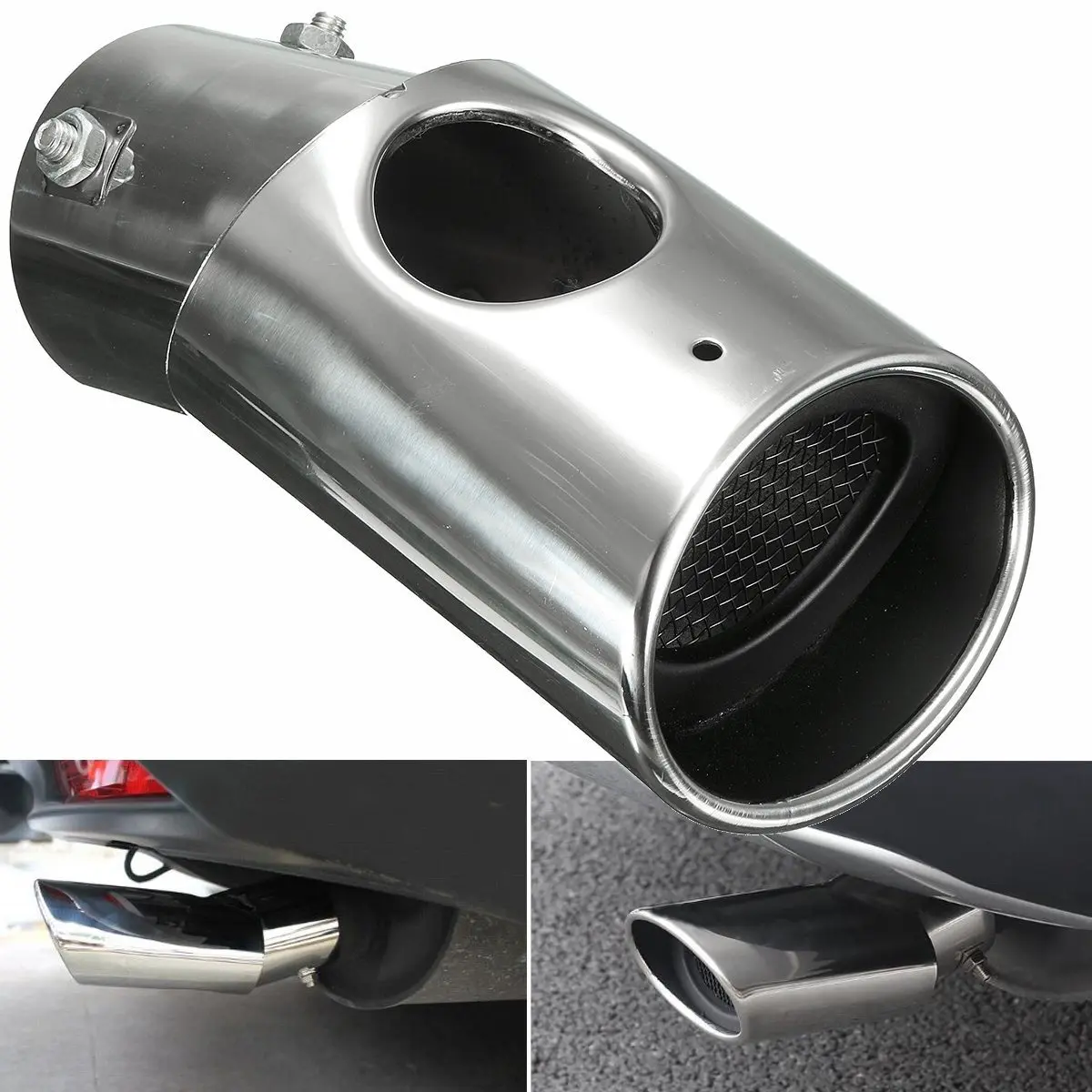

Rear Exhaust Muffler Tip End Trim Tip Tail Pipe Stainless For Honda CRV 2012 2013 2014 2015 2016 2.0L 72*103*178mm