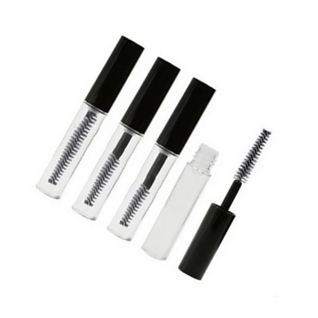

1PC/2PCS Portable Mascara Empty Tube Bottle Vial Transparent Eye Makeup Eyelash Cream Dispenser Container 4ml/10ml