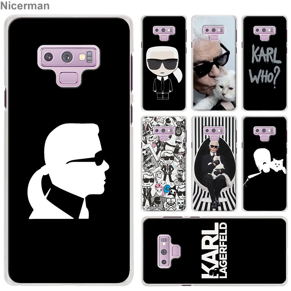 

karl lagerfeld with Cat Case Cover for Samsung Galaxy Note 9 Note 8 S8 S9 S10 Plus S10e A50 A70 Phone Case Coque
