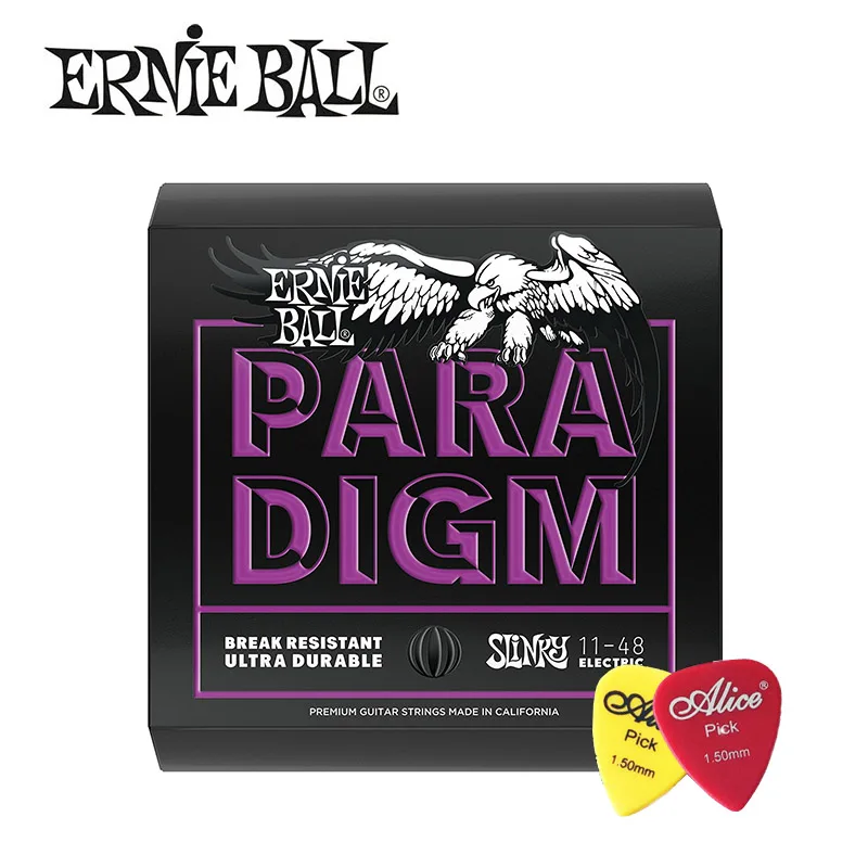 Новинка! Ernie Ball, парадигма, электрогитара, струны,,, 2026, 2027, обычная, обтягивающая, Прямая Настройка, электрогитара, струны, набор ран - Цвет: 2020(11-48)